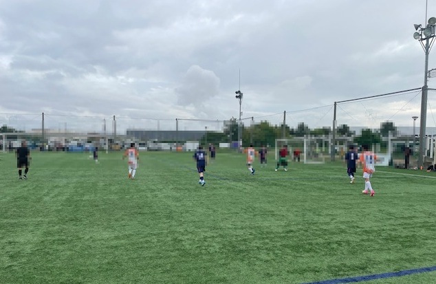 サッカー競技の様子