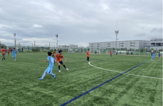 サッカー競技の様子