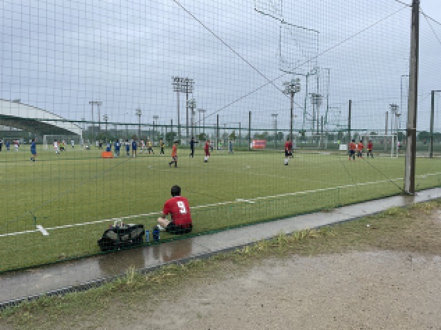 サッカー競技の様子