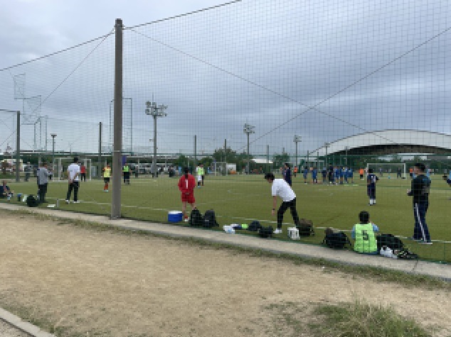 サッカー競技の様子