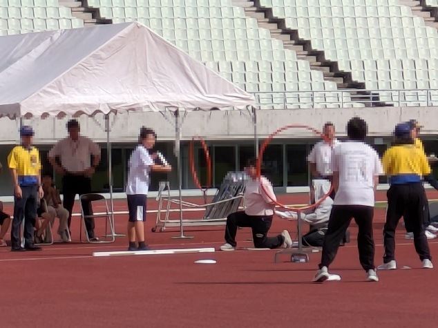 フライングディスク競技の様子